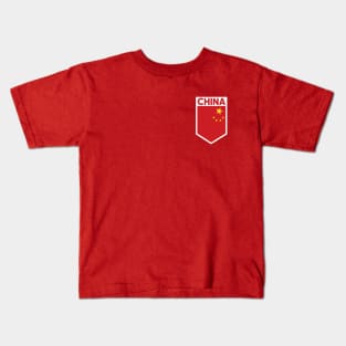 China Flag Emblem Kids T-Shirt